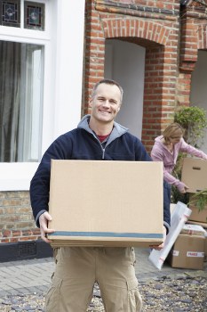 Removal team helping with a home move in Dalston