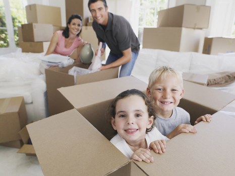 Packed moving van for household and business removals in Dalston