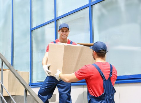 Commercial removals setup for a Dalston office relocation