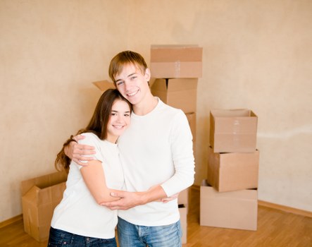 Furniture pick-up and transport service illustration