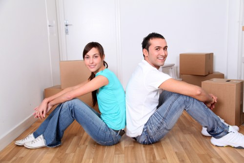 Local mover handling boxes and furniture near Dalston Junction