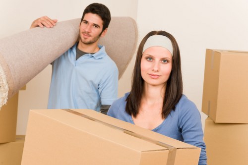Packing and wrapping furniture for a Dalston house move
