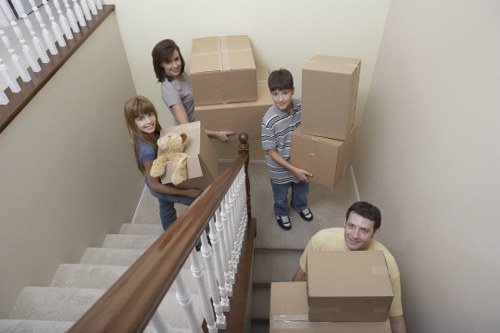 Securely loaded van prepared for safe transport